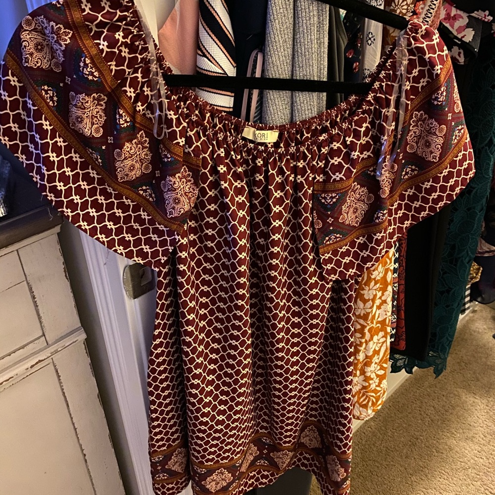 Beautiful boho strapless dress